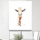Giraffe Watercolor by Eric Sweet on GIANT ART - multicolor animals; contemporary