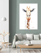Giraffe Watercolor by Eric Sweet on GIANT ART - multicolor animals; contemporary