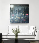 Moonlit Moment by Dawn Stacey on GIANT ART - multicolor contemporary; animals; landscapes