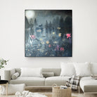 Moonlit Moment by Dawn Stacey on GIANT ART - multicolor contemporary; animals; landscapes