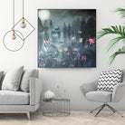 Moonlit Moment by Dawn Stacey on GIANT ART - multicolor contemporary; animals; landscapes