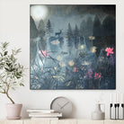 Moonlit Moment by Dawn Stacey on GIANT ART - multicolor contemporary; animals; landscapes