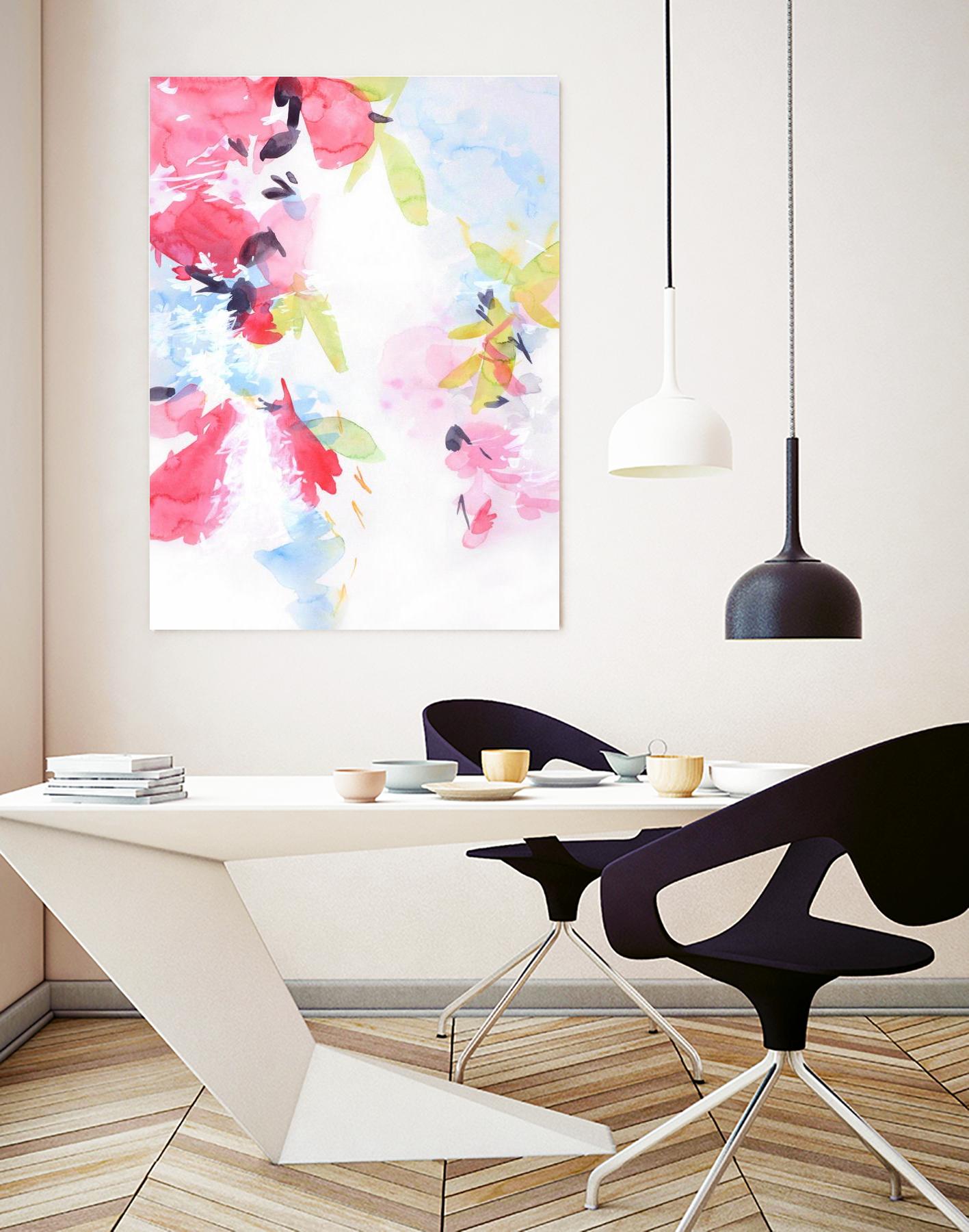 Spring Blossoms 1 by Elisa Sheehan on GIANT ART - multicolor abstracts; contemporary