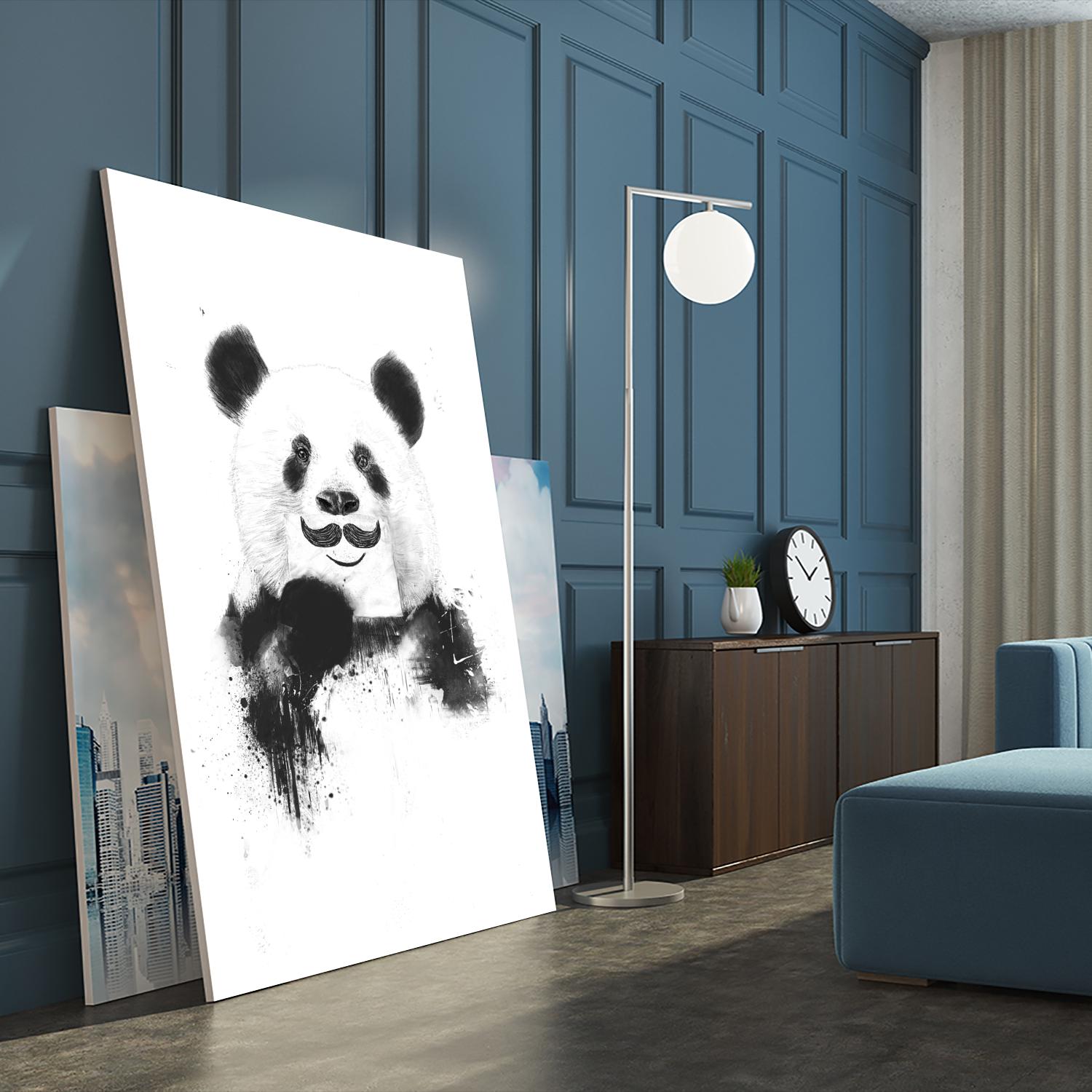 Funny Panda by Balazs Solti on GIANT ART - multicolor urban/pop surrealism