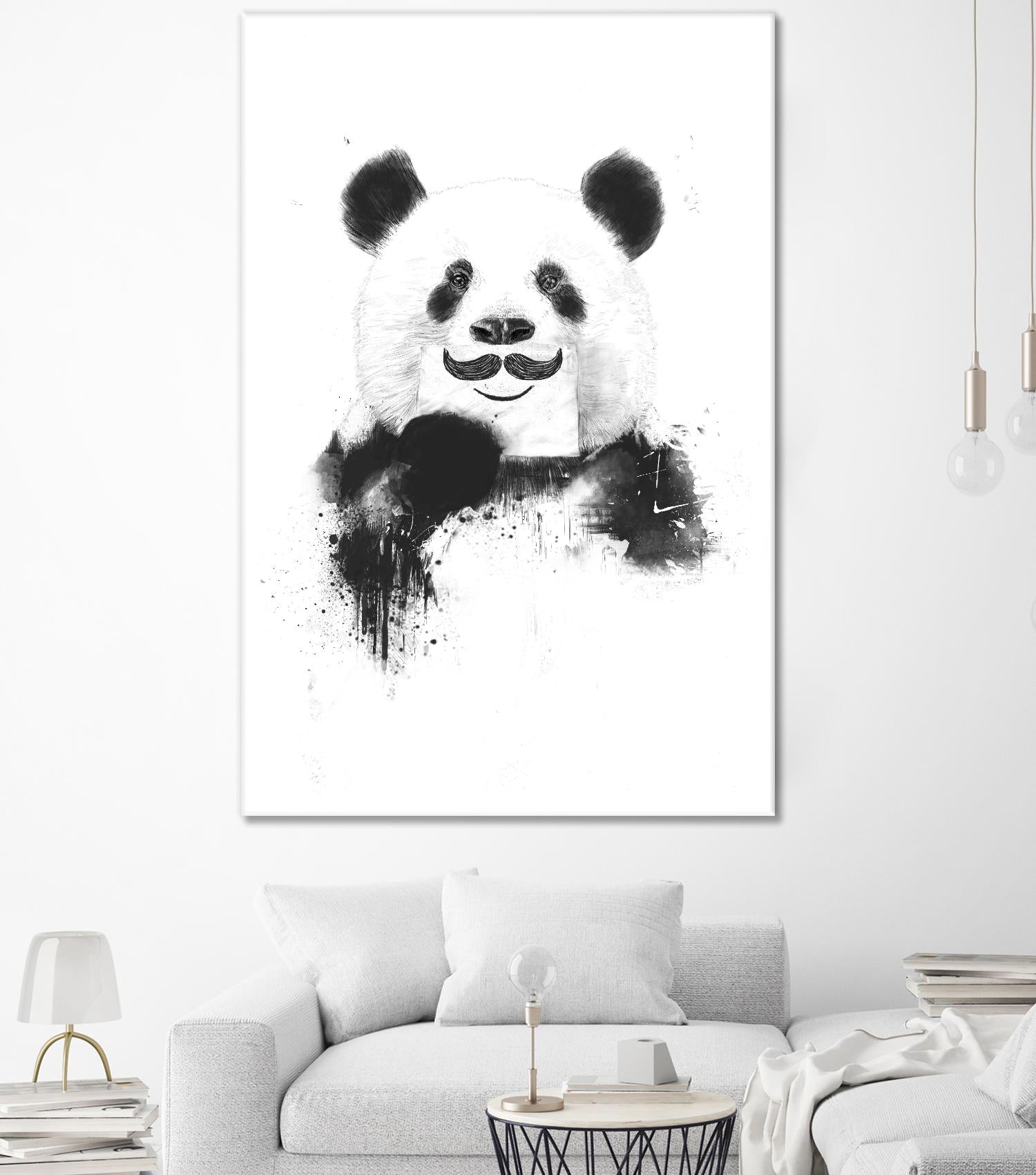 Funny Panda by Balazs Solti on GIANT ART - multicolor urban/pop surrealism