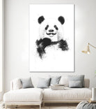 Funny Panda by Balazs Solti on GIANT ART - multicolor urban/pop surrealism