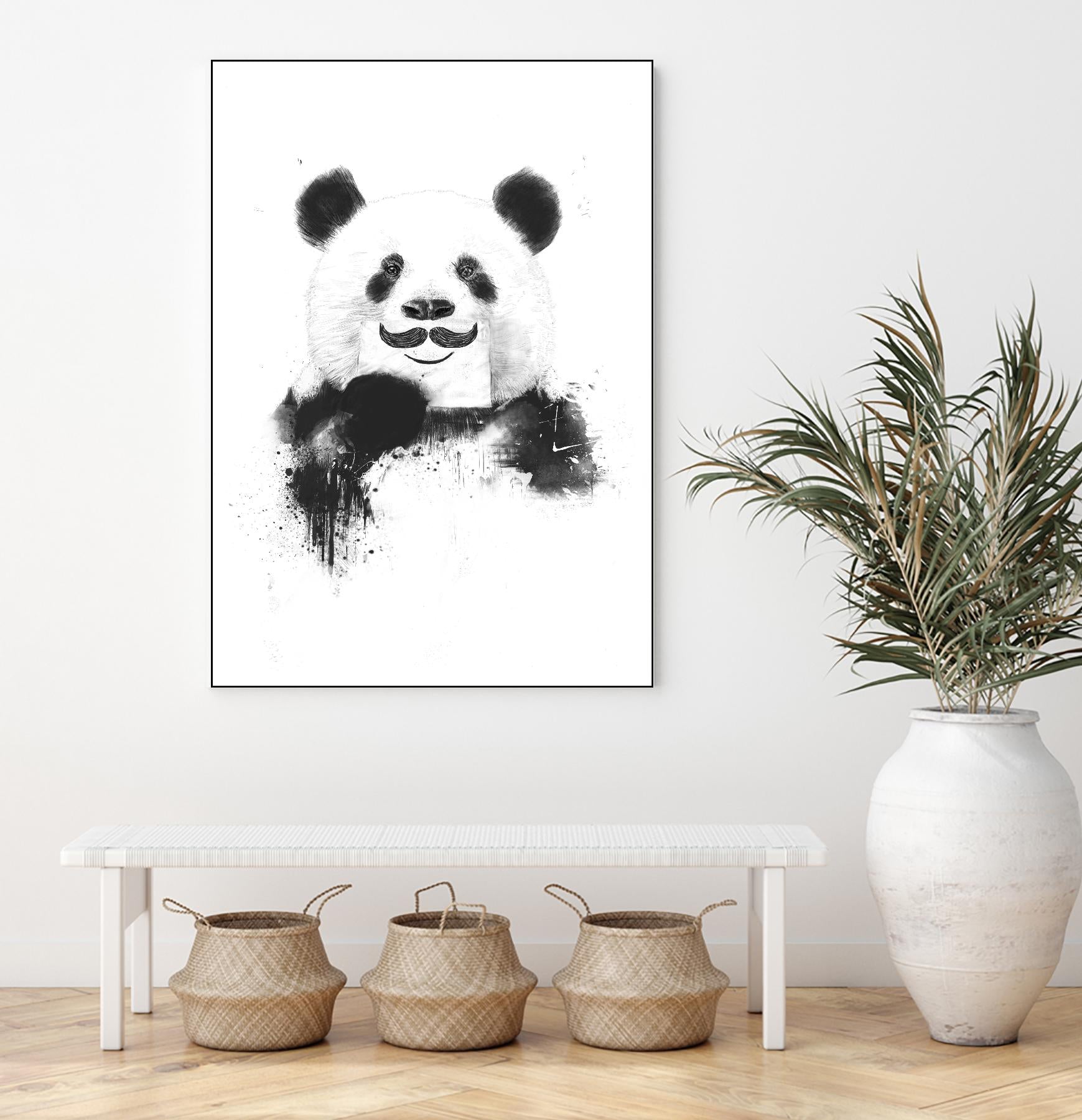 Funny Panda by Balazs Solti on GIANT ART - multicolor urban/pop surrealism