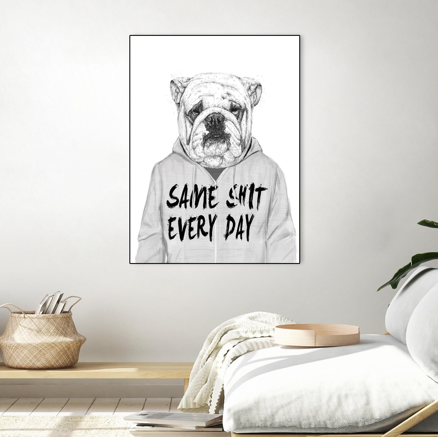 Same Shit Everyday by Balazs Solti on GIANT ART - multicolor urban/pop surrealism