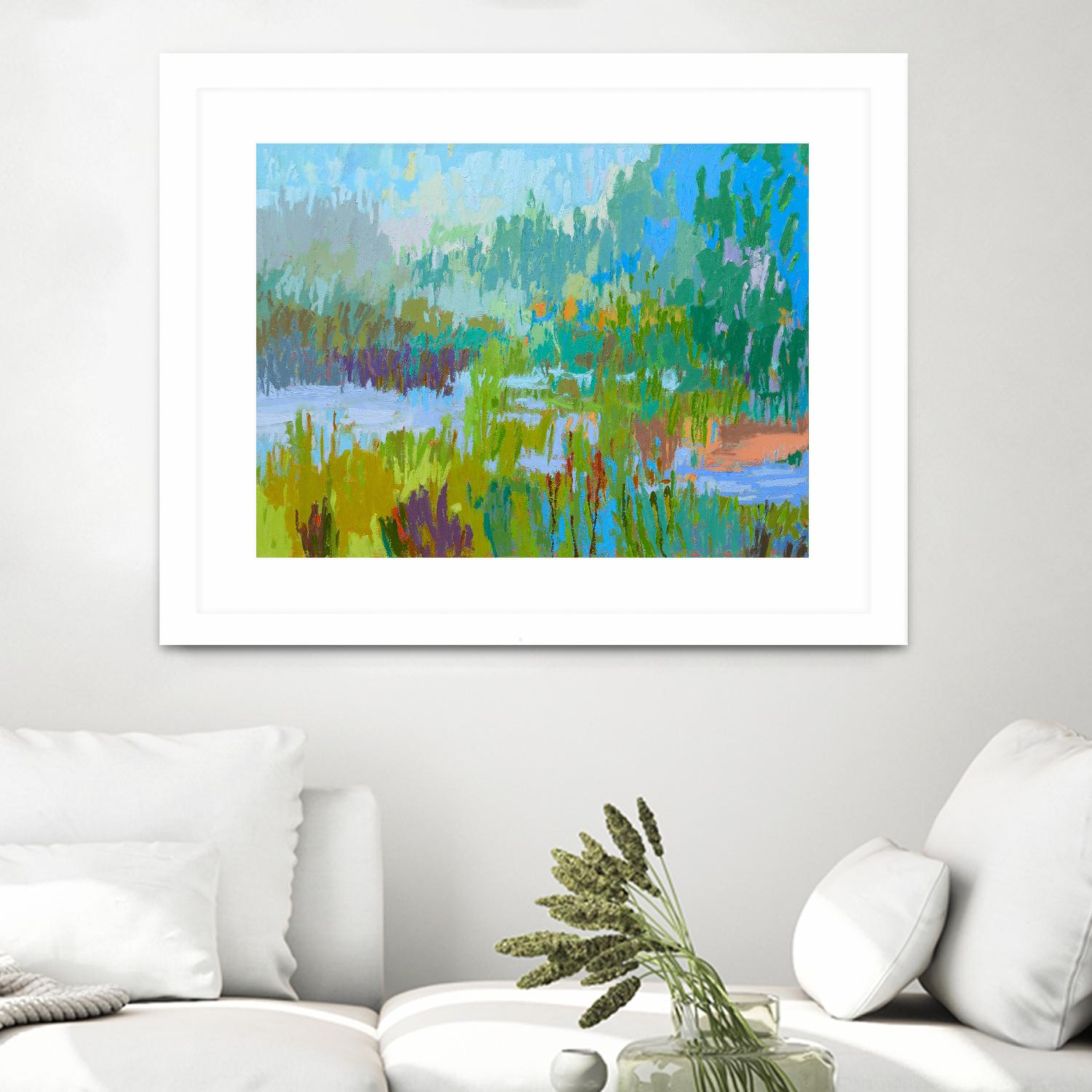 Southern Charm II by Jane Schmidt on GIANT ART - multicolor landscapes; contemporary