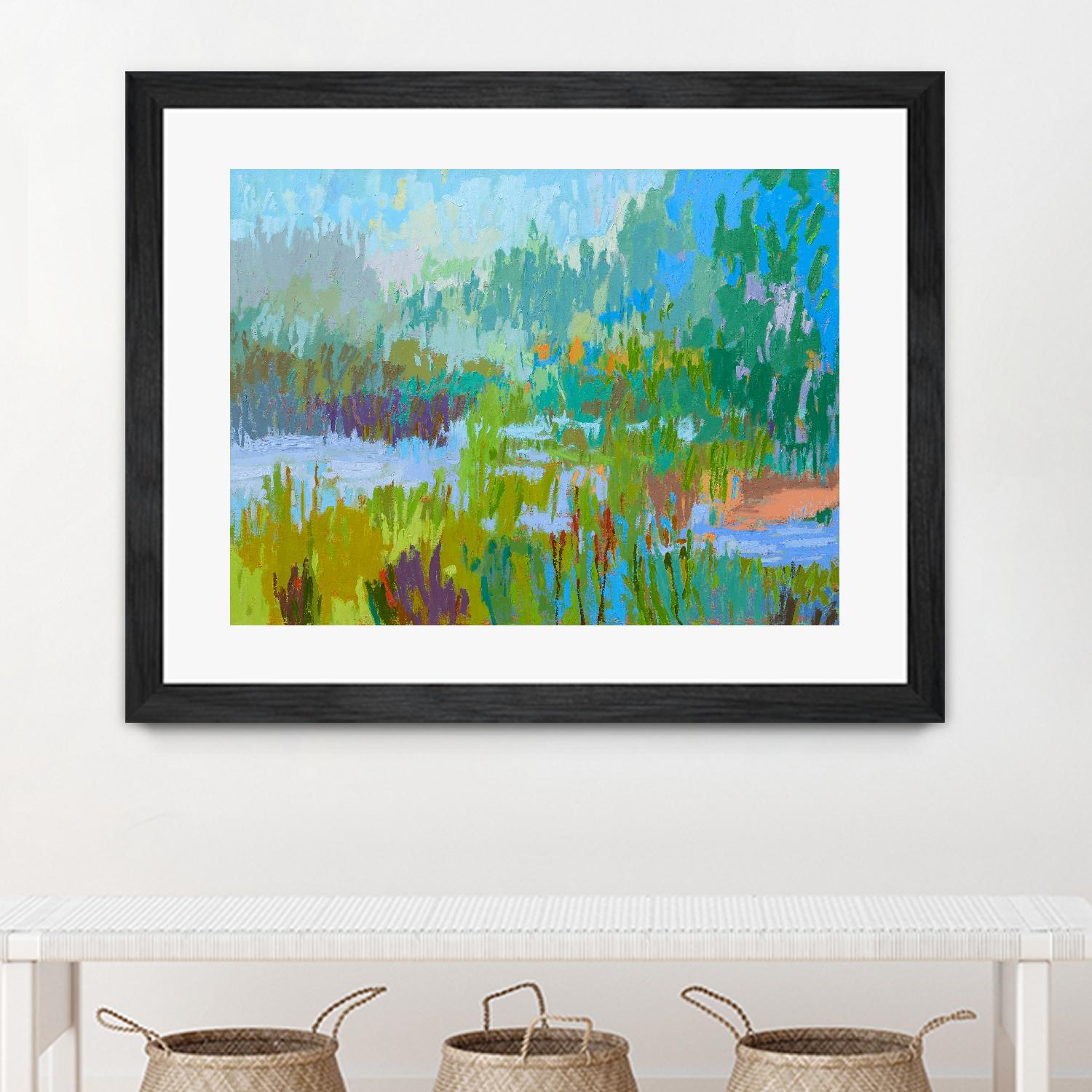 Southern Charm II by Jane Schmidt on GIANT ART - multicolor landscapes; contemporary