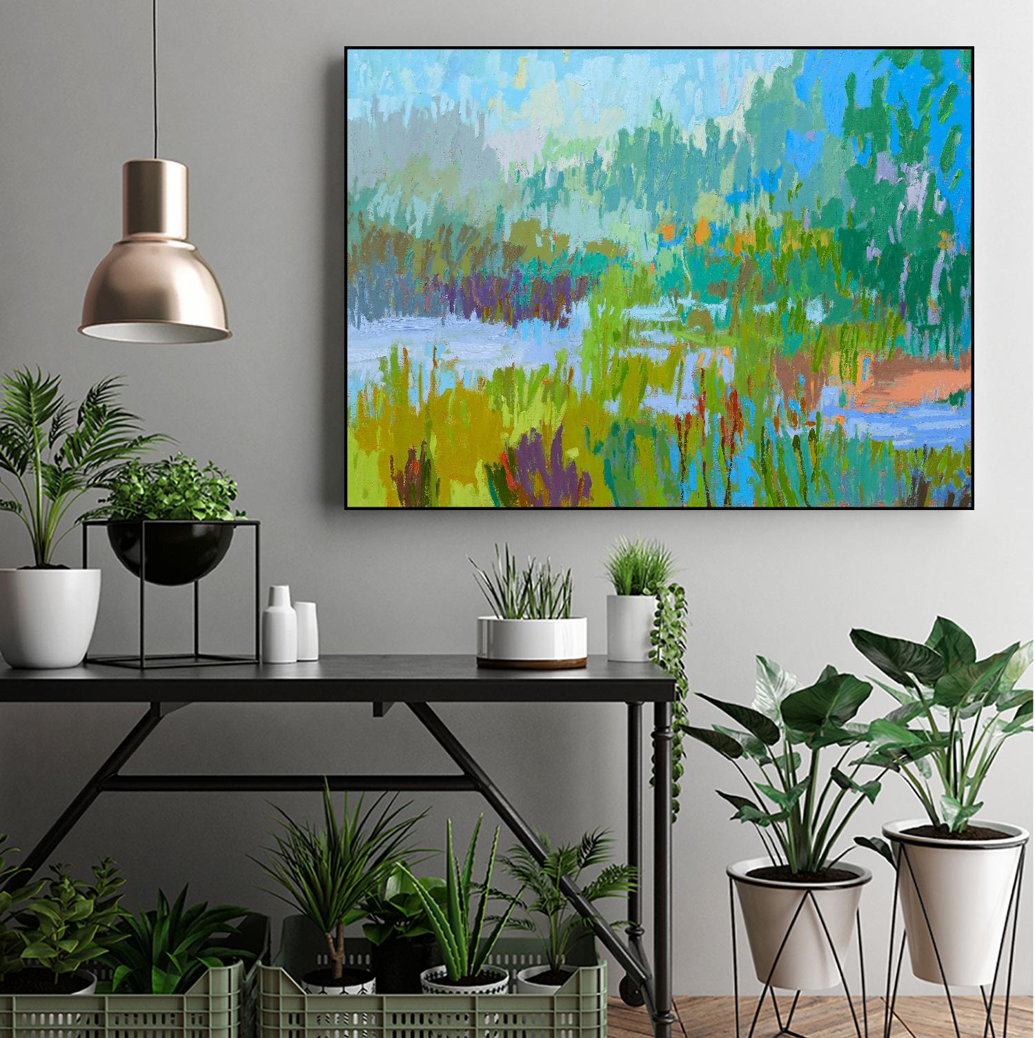 Southern Charm II by Jane Schmidt on GIANT ART - multicolor landscapes; contemporary