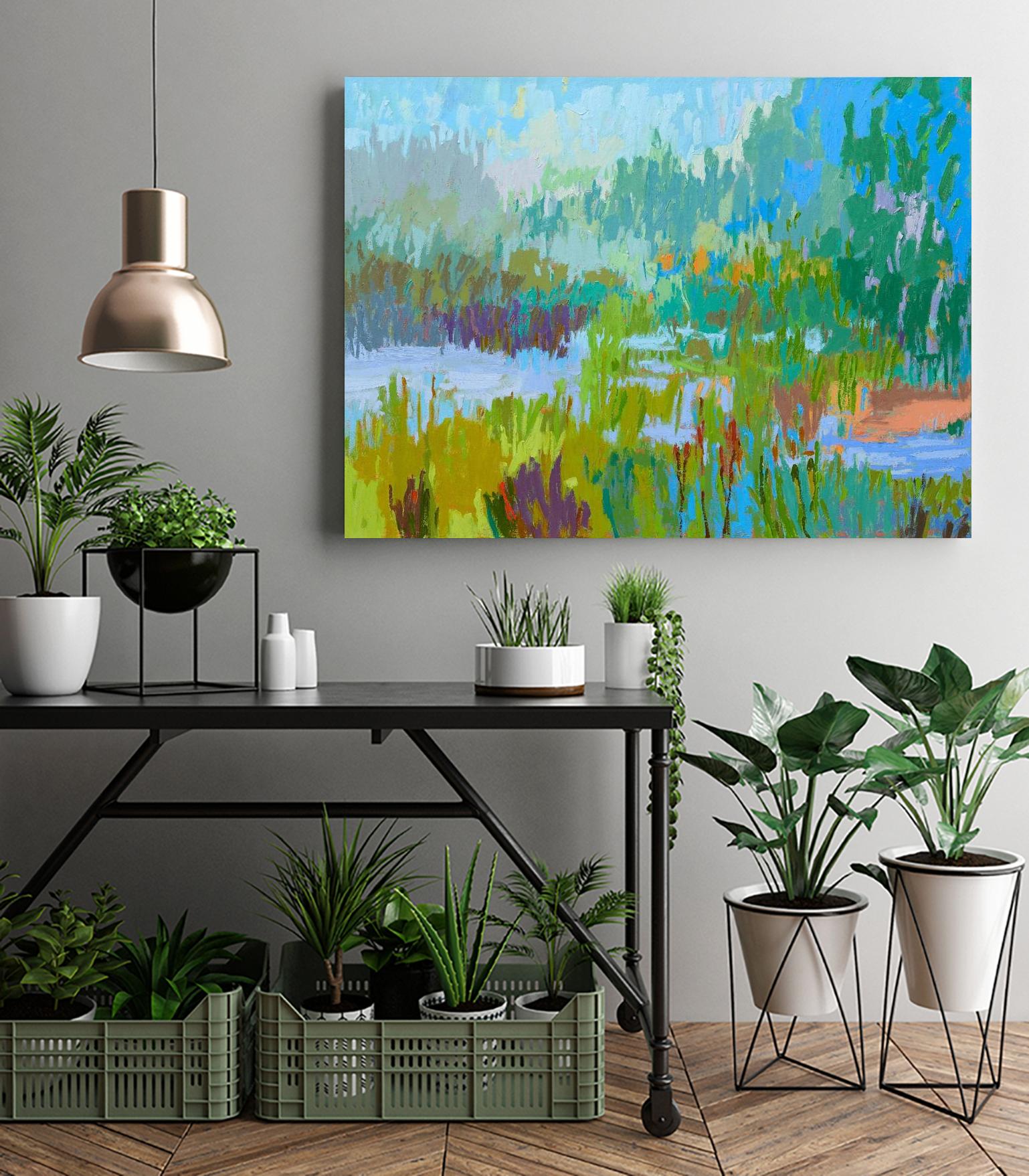 Southern Charm II by Jane Schmidt on GIANT ART - multicolor landscapes; contemporary