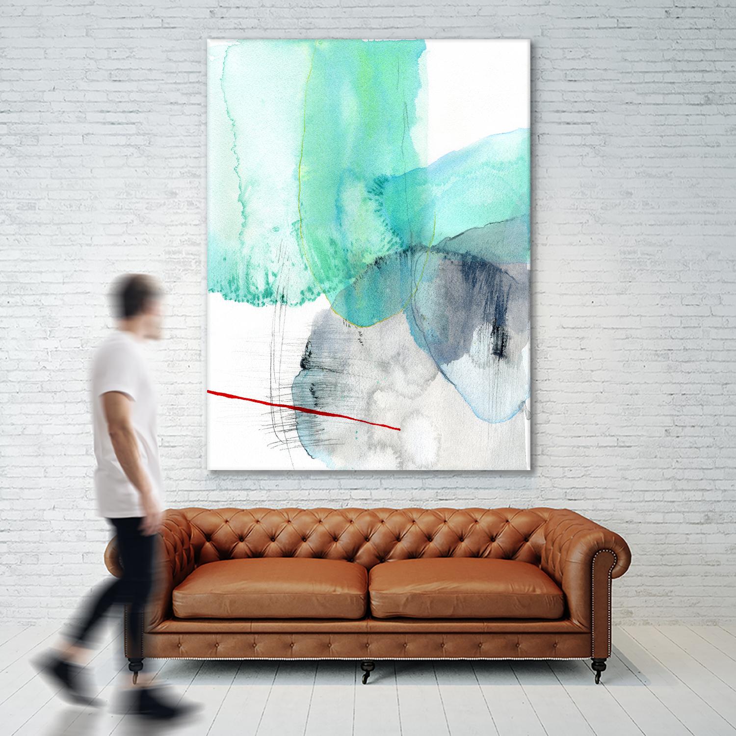 Beach Study 1 by Elisa Sheehan on GIANT ART - multicolor abstracts; contemporary