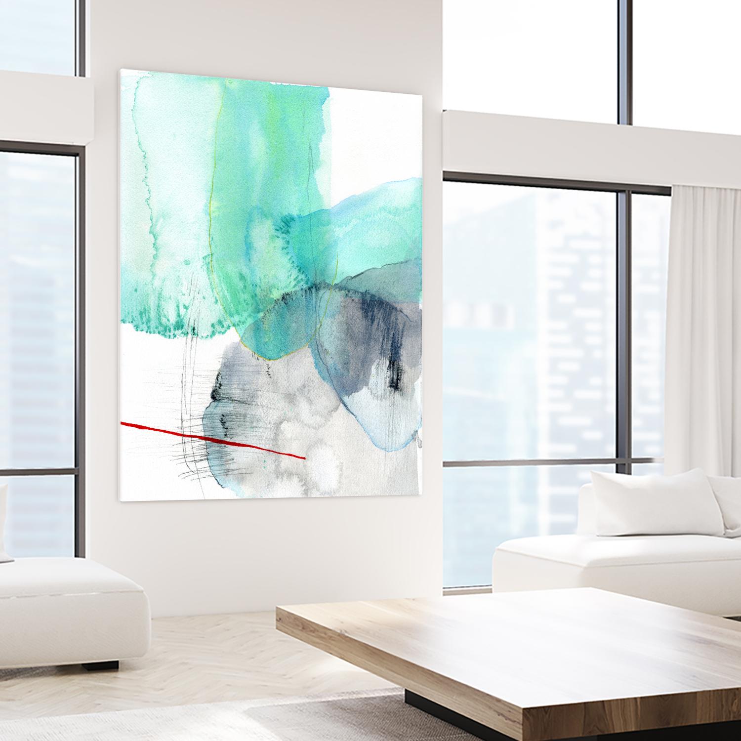 Beach Study 1 by Elisa Sheehan on GIANT ART - multicolor abstracts; contemporary