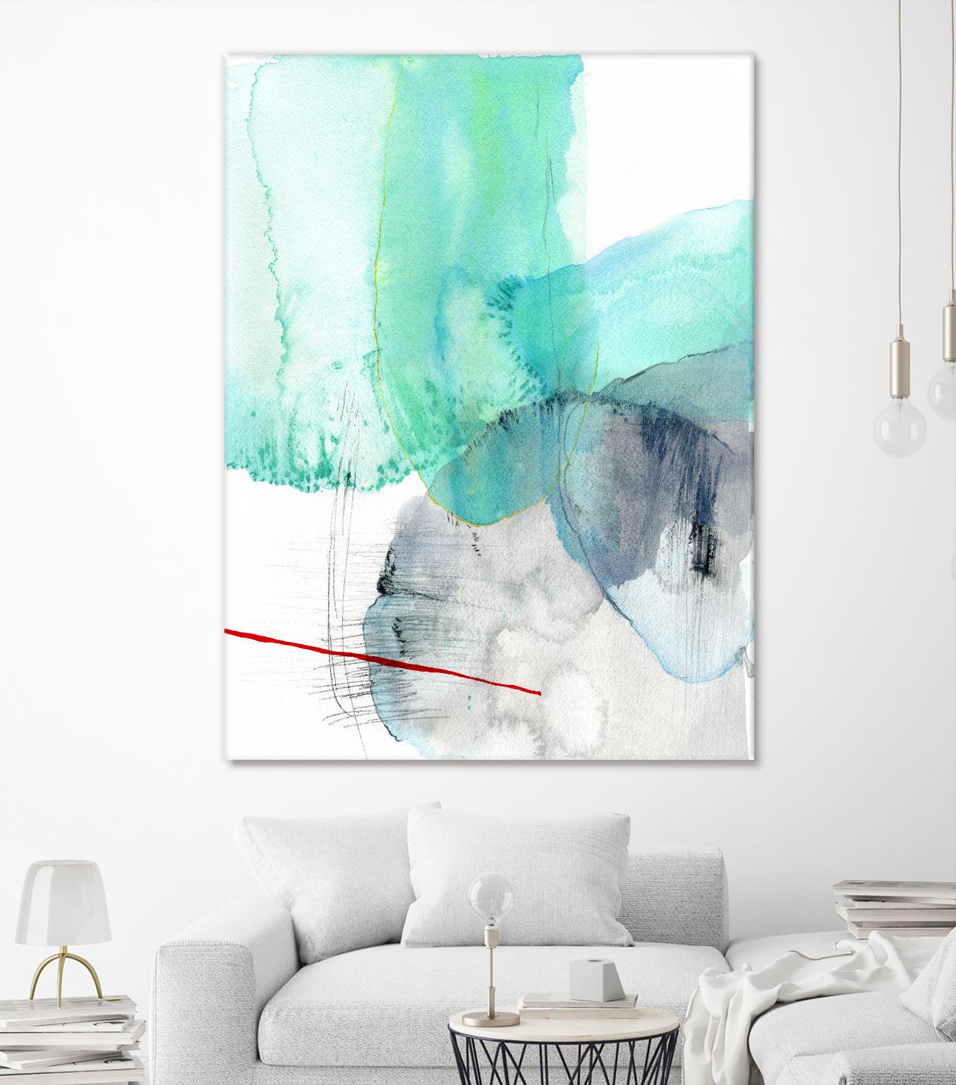 Beach Study 1 by Elisa Sheehan on GIANT ART - multicolor abstracts; contemporary