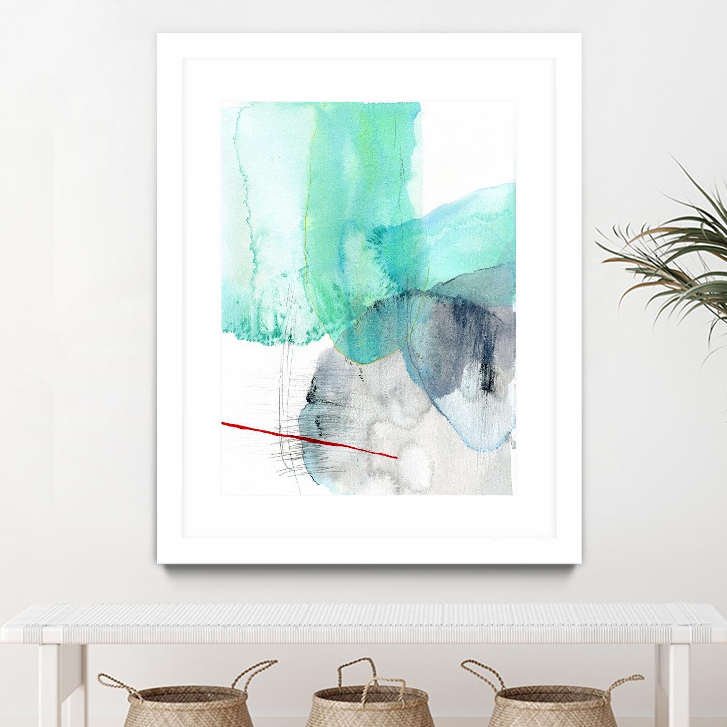 Beach Study 1 by Elisa Sheehan on GIANT ART - multicolor abstracts; contemporary