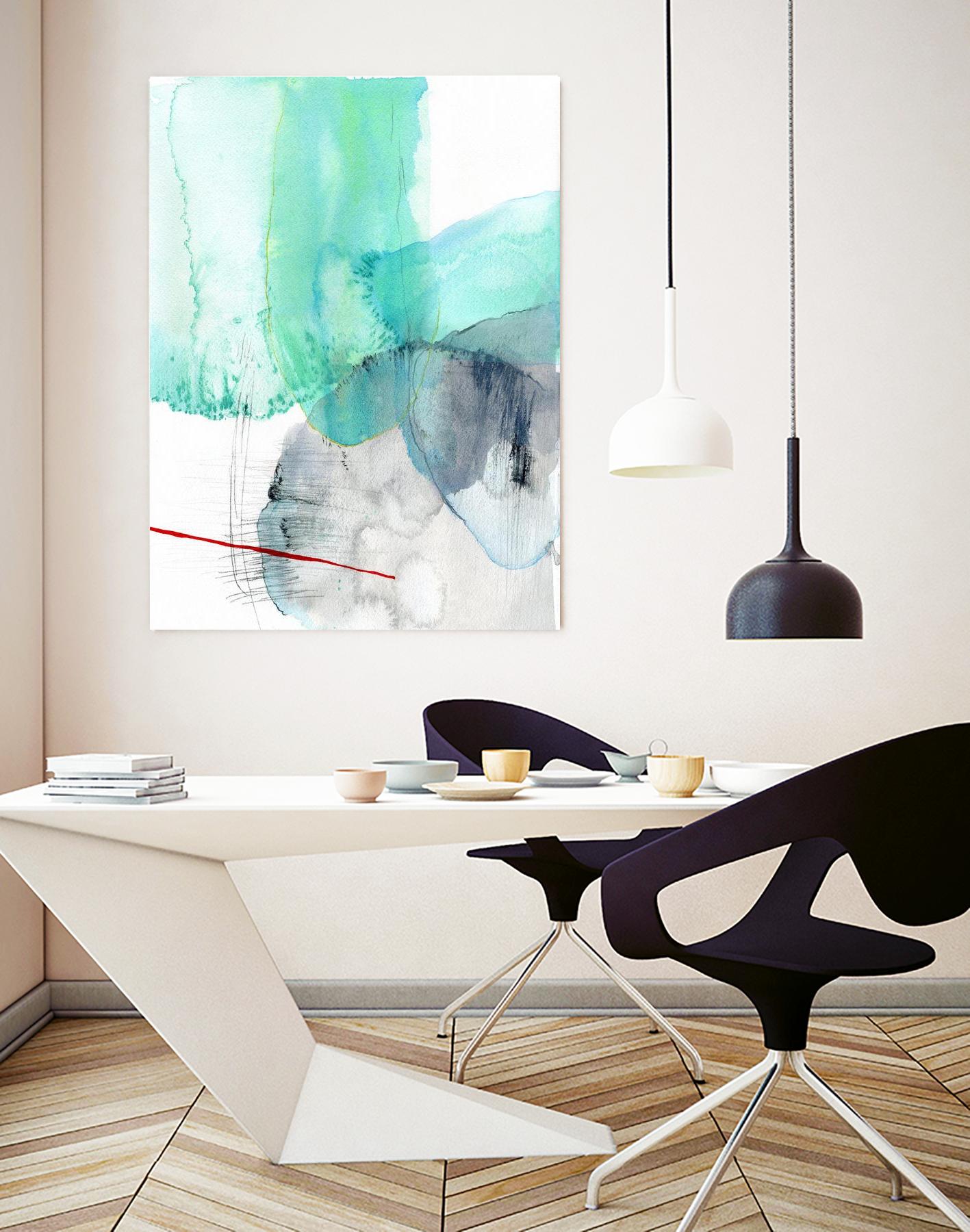 Beach Study 1 by Elisa Sheehan on GIANT ART - multicolor abstracts; contemporary