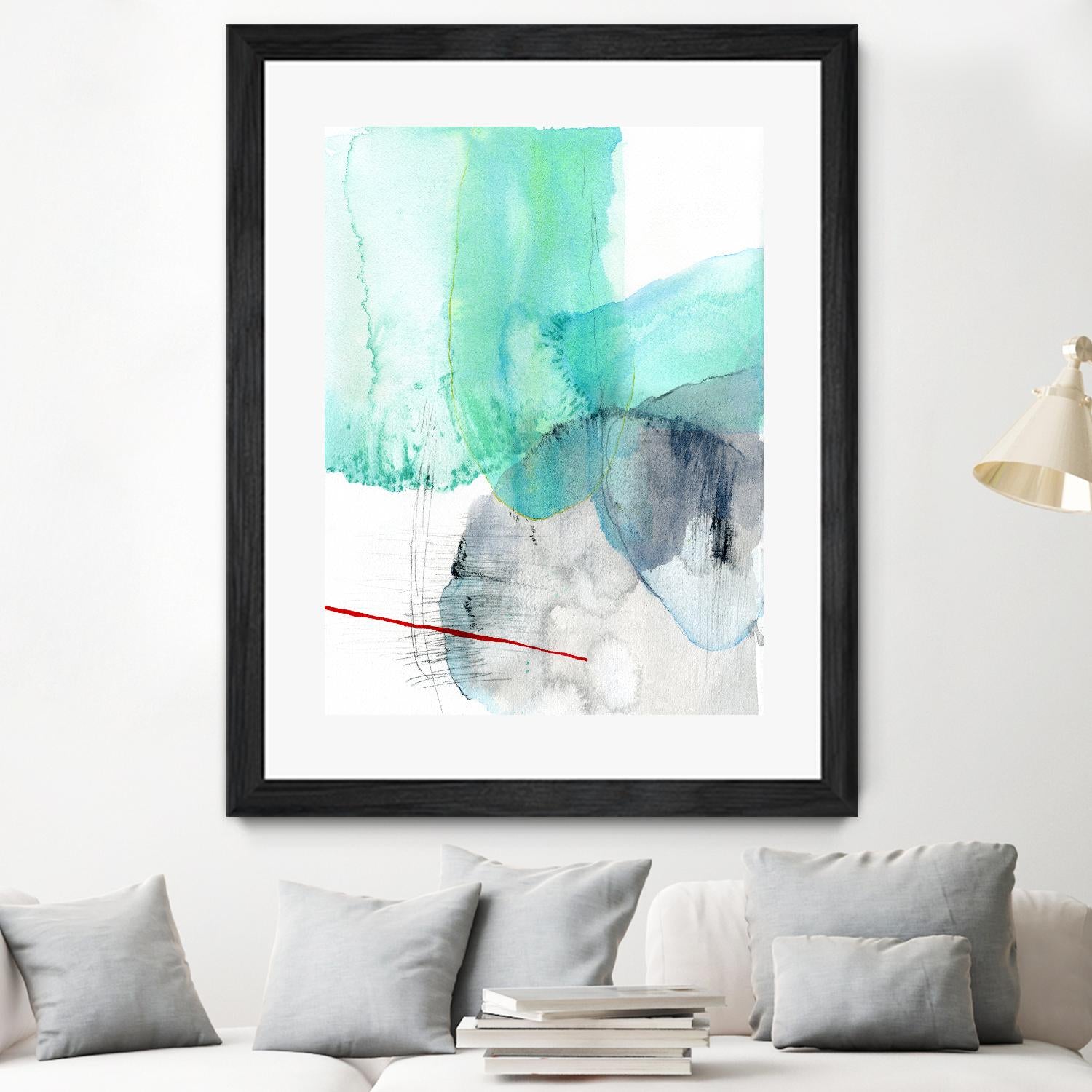 Beach Study 1 by Elisa Sheehan on GIANT ART - multicolor abstracts; contemporary