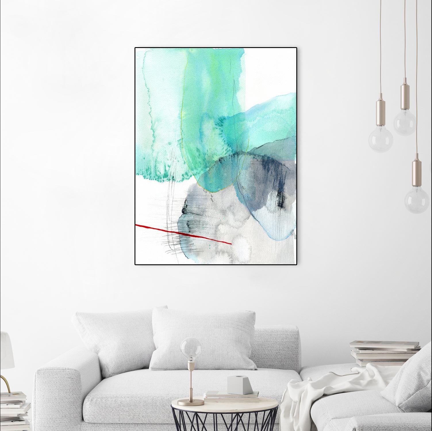 Beach Study 1 by Elisa Sheehan on GIANT ART - multicolor abstracts; contemporary