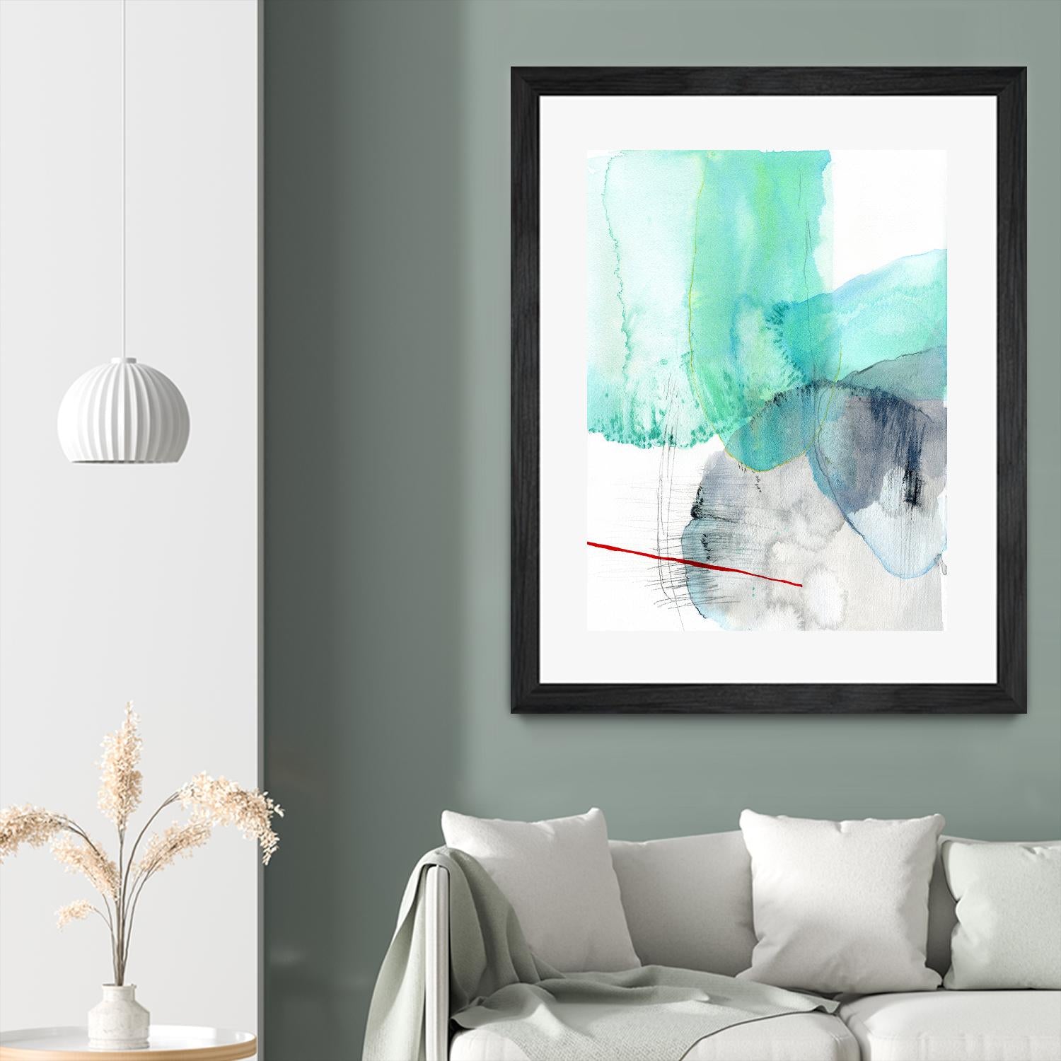 Beach Study 1 by Elisa Sheehan on GIANT ART - multicolor abstracts; contemporary