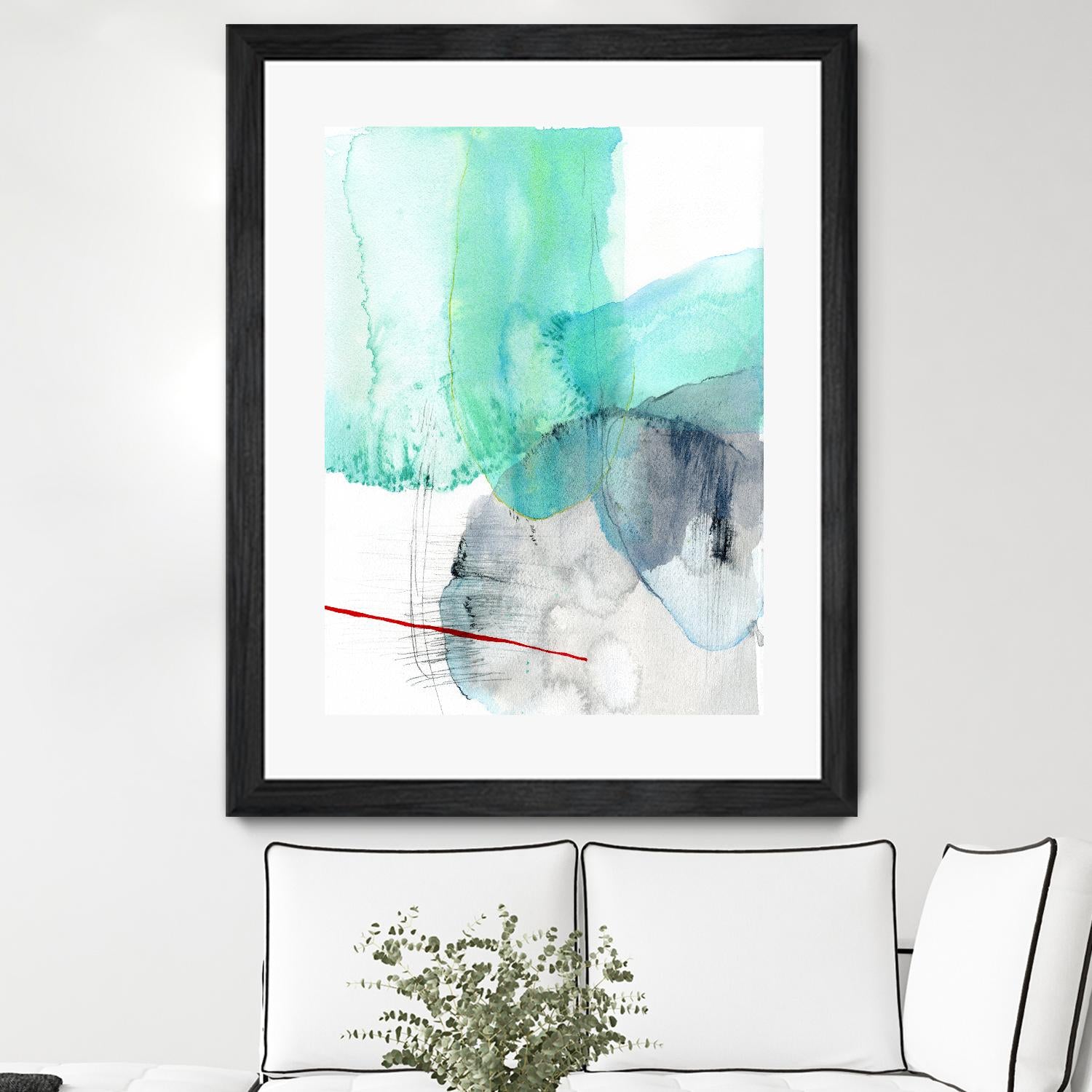 Beach Study 1 by Elisa Sheehan on GIANT ART - multicolor abstracts; contemporary