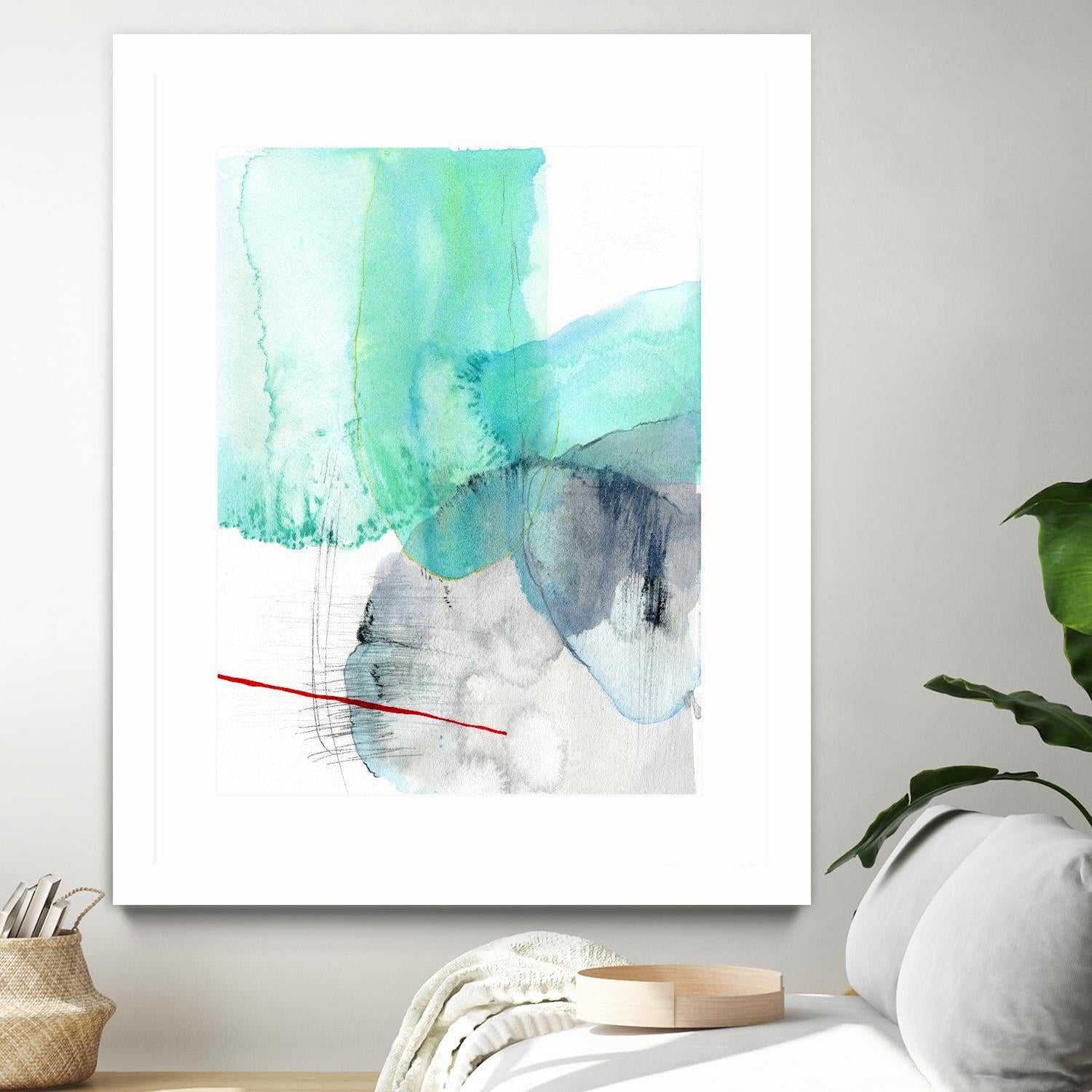 Beach Study 1 by Elisa Sheehan on GIANT ART - multicolor abstracts; contemporary
