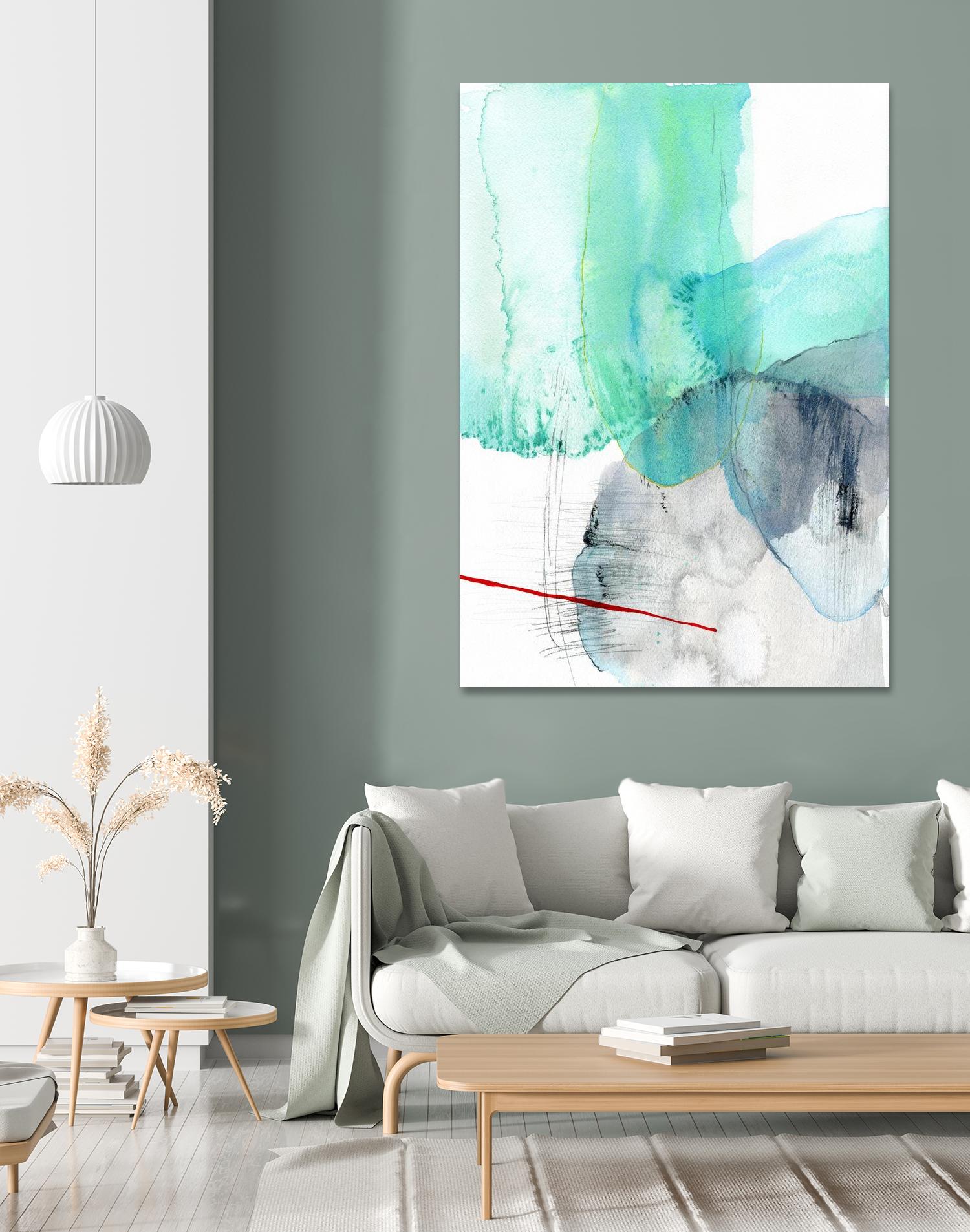 Beach Study 1 by Elisa Sheehan on GIANT ART - multicolor abstracts; contemporary