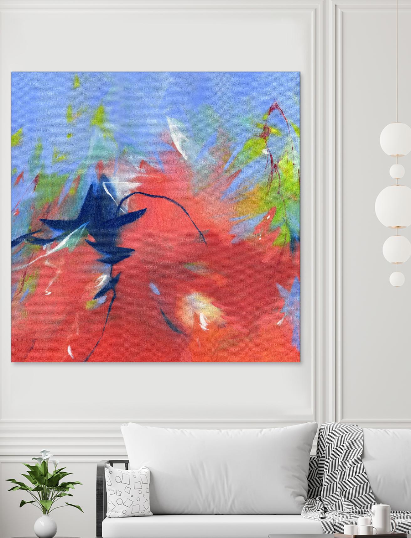 Bonfire by Elisa Sheehan on GIANT ART - multicolor abstracts; contemporary