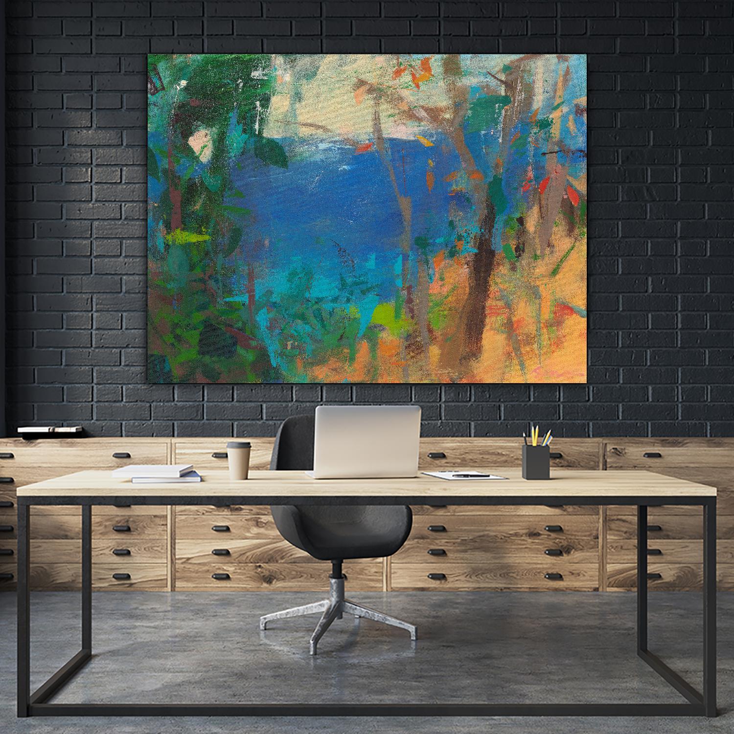 Skylark by Angela Saxon on GIANT ART - multicolor coastal; landscapes; contemporary; abstracts