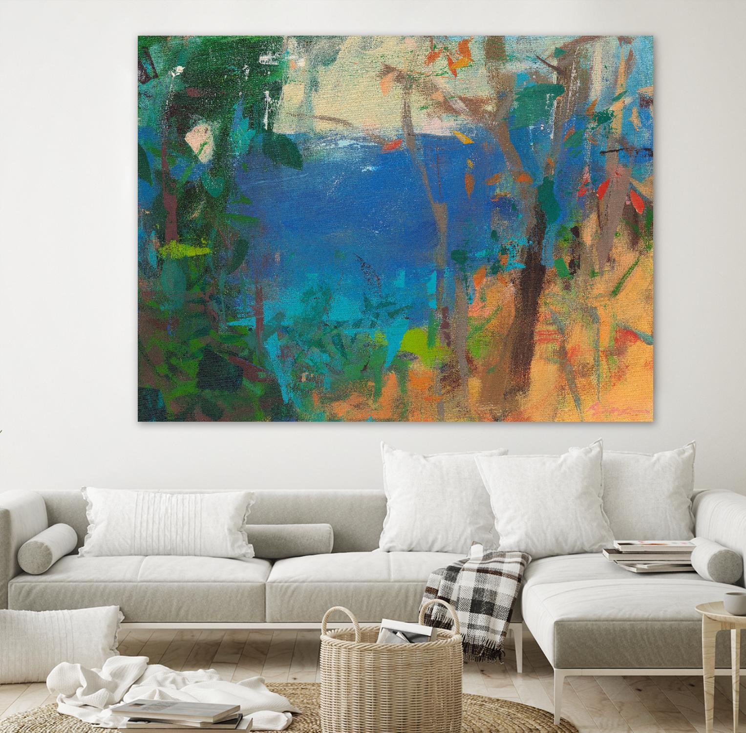 Skylark by Angela Saxon on GIANT ART - multicolor coastal; landscapes; contemporary; abstracts