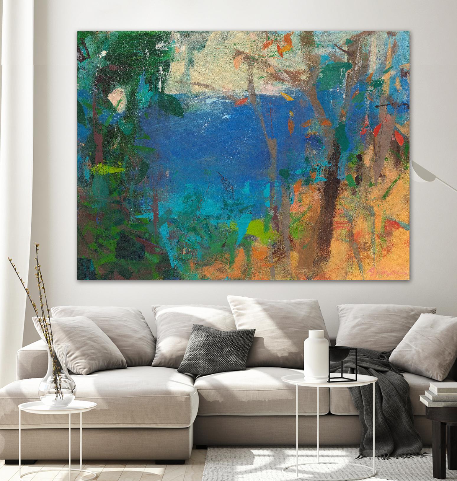 Skylark by Angela Saxon on GIANT ART - multicolor coastal; landscapes; contemporary; abstracts