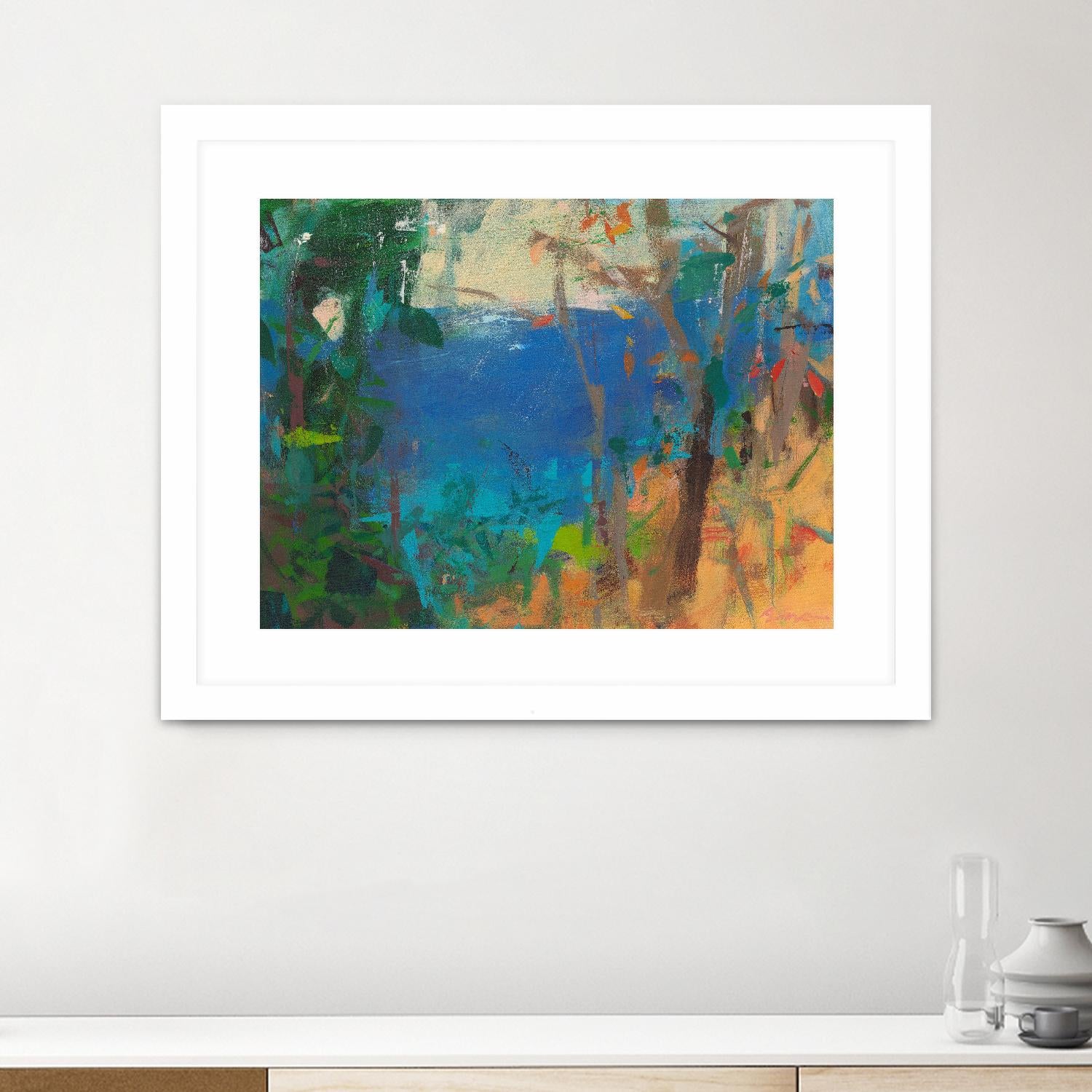 Skylark by Angela Saxon on GIANT ART - multicolor coastal; landscapes; contemporary; abstracts