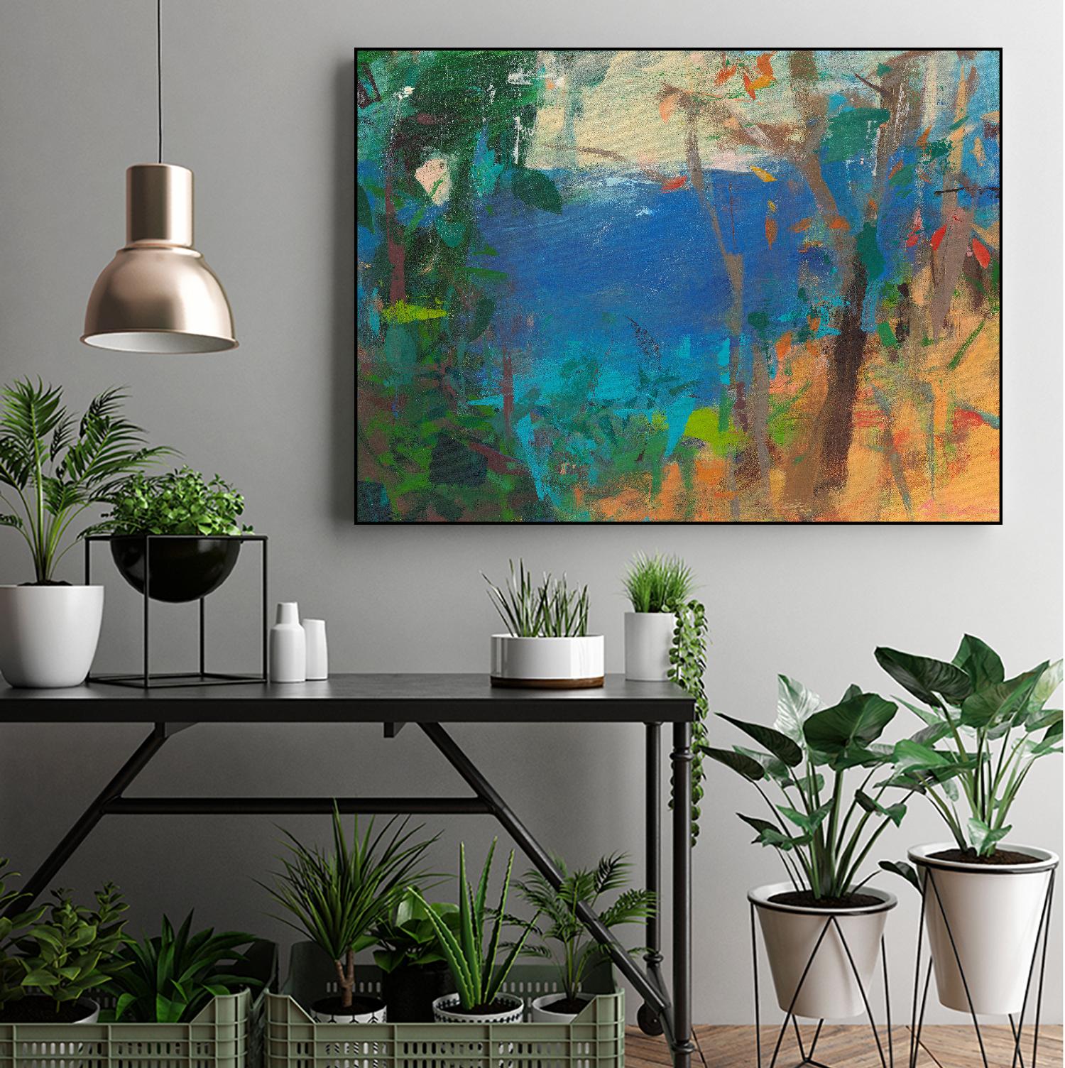 Skylark by Angela Saxon on GIANT ART - multicolor coastal; landscapes; contemporary; abstracts