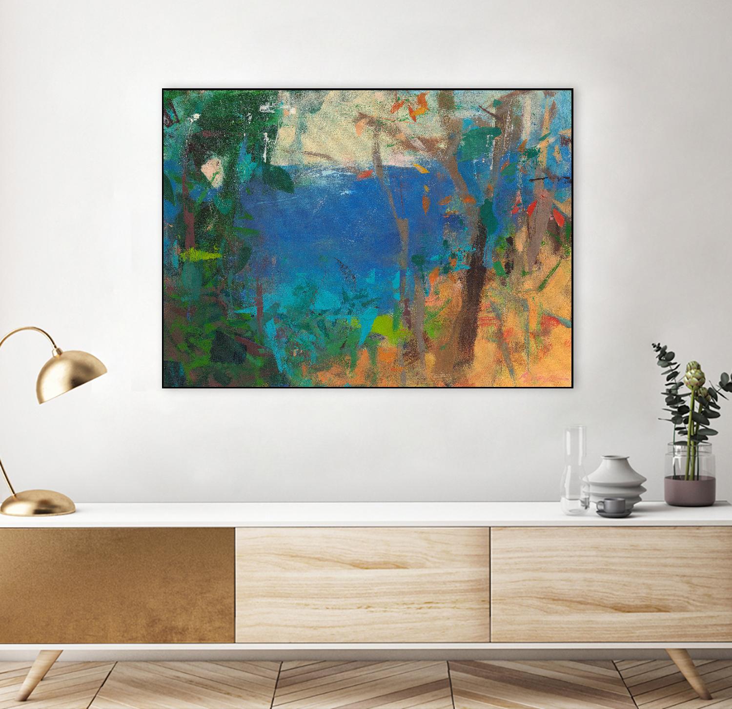 Skylark by Angela Saxon on GIANT ART - multicolor coastal; landscapes; contemporary; abstracts