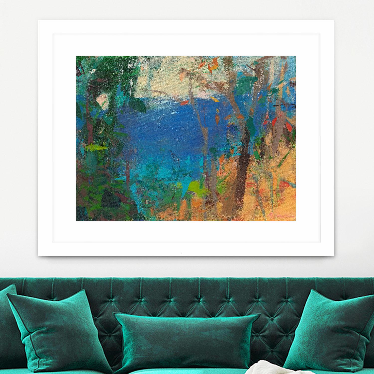 Skylark by Angela Saxon on GIANT ART - multicolor coastal; landscapes; contemporary; abstracts
