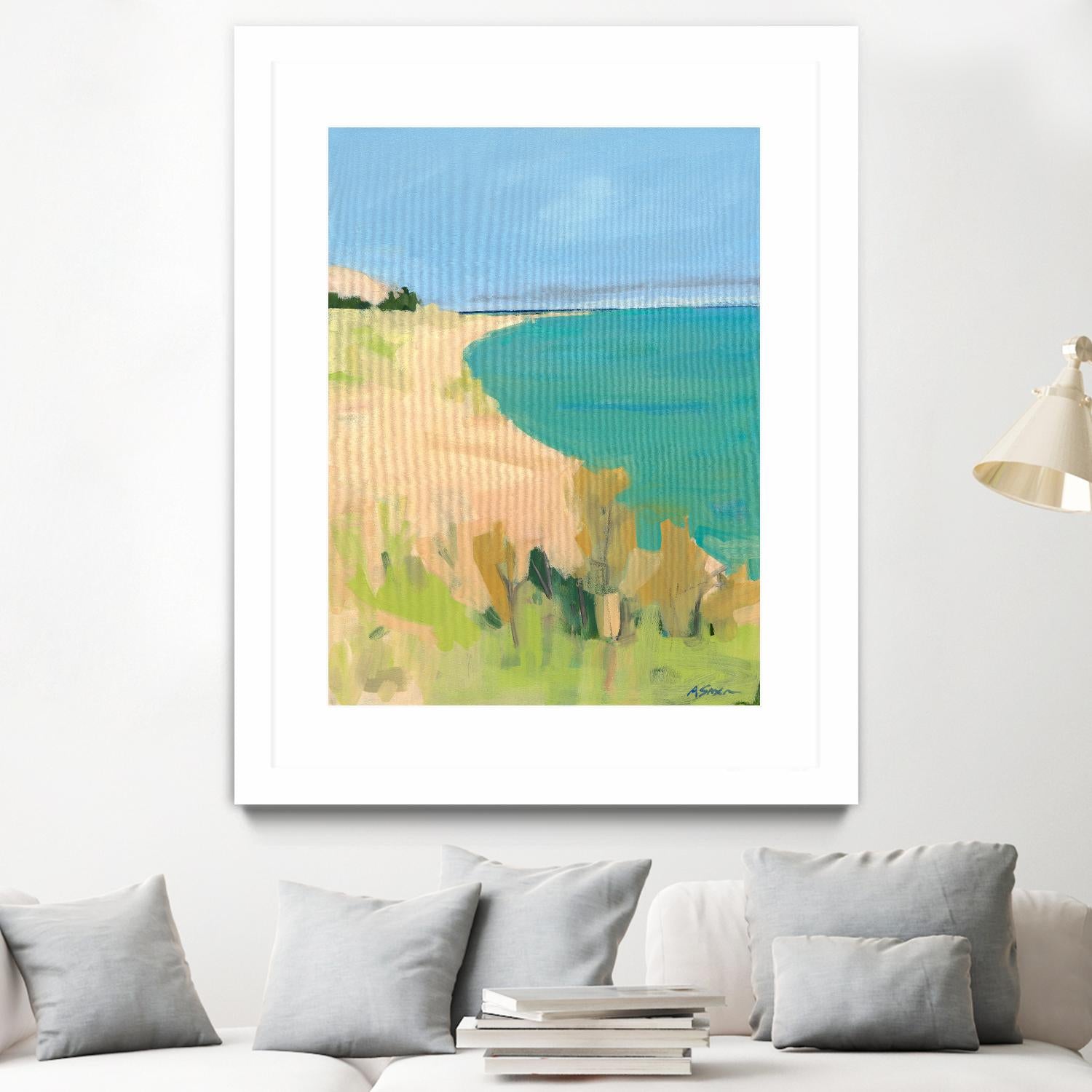 Sleeping Bear Point by Angela Saxon on GIANT ART - multicolor coastal; landscapes; contemporary