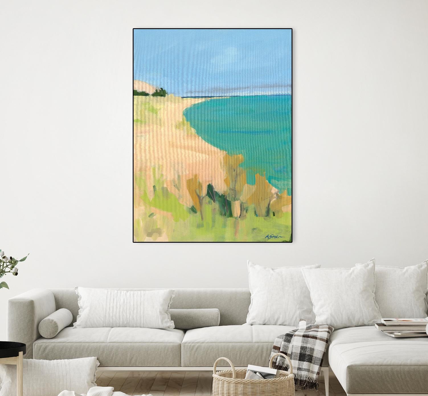 Sleeping Bear Point by Angela Saxon on GIANT ART - multicolor coastal; landscapes; contemporary