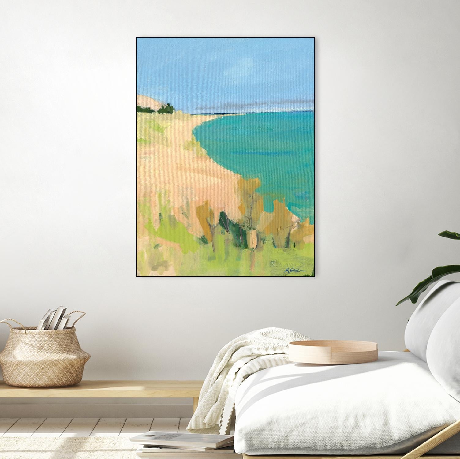 Sleeping Bear Point by Angela Saxon on GIANT ART - multicolor coastal; landscapes; contemporary