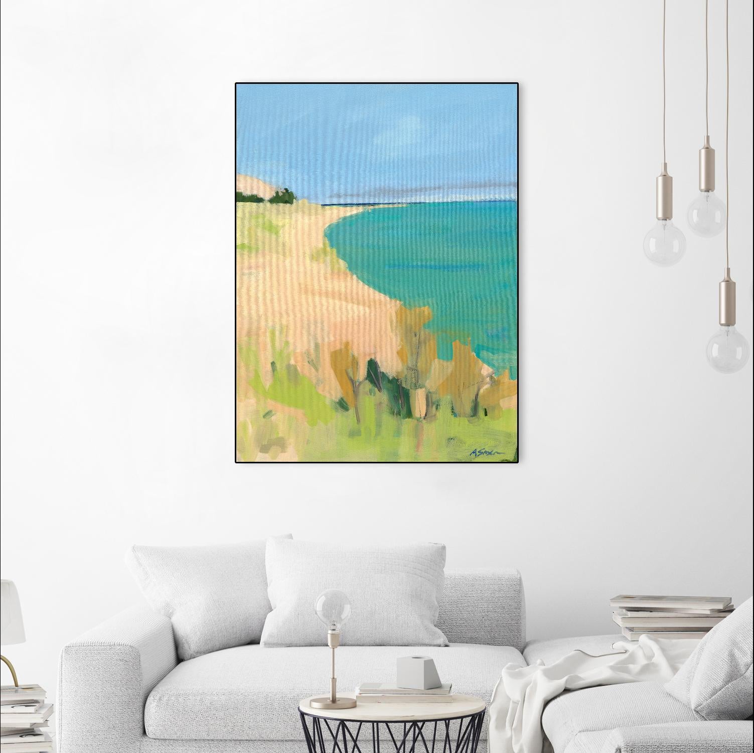 Sleeping Bear Point by Angela Saxon on GIANT ART - multicolor coastal; landscapes; contemporary