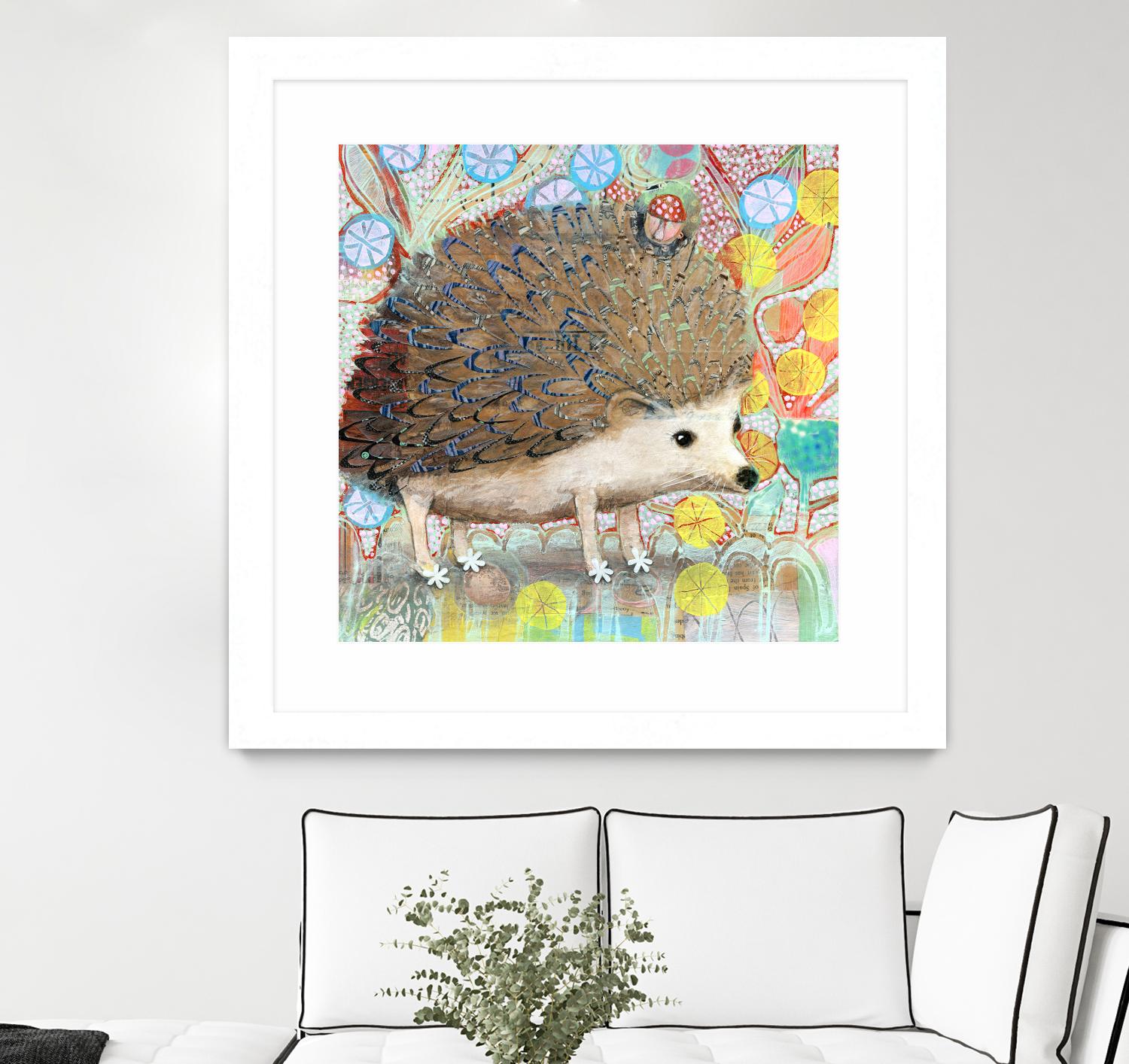 Hedgie by Judy Verhoeven on GIANT ART - multicolor animals; contemporary