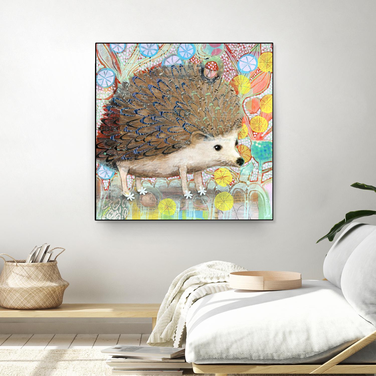 Hedgie by Judy Verhoeven on GIANT ART - multicolor animals; contemporary