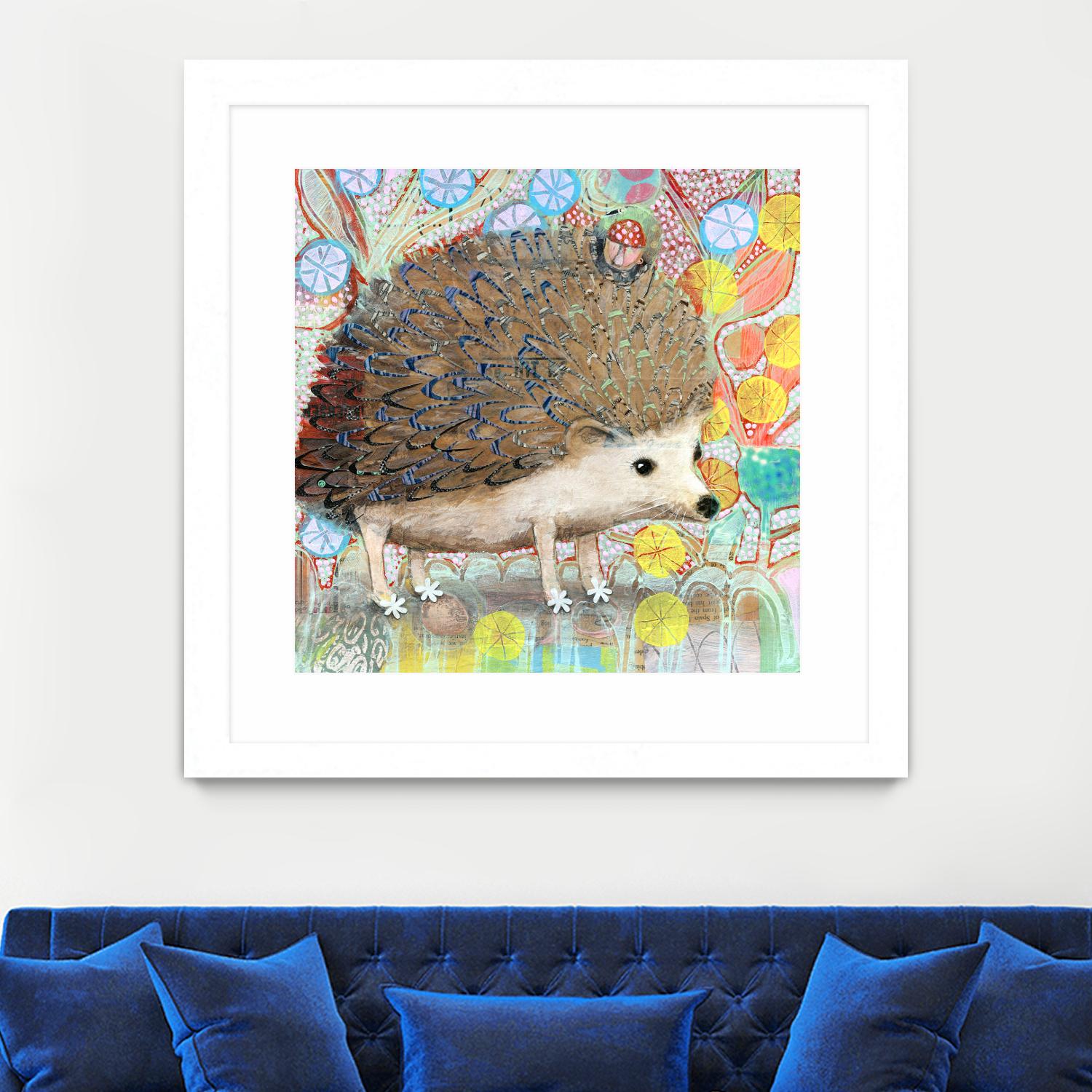 Hedgie by Judy Verhoeven on GIANT ART - multicolor animals; contemporary