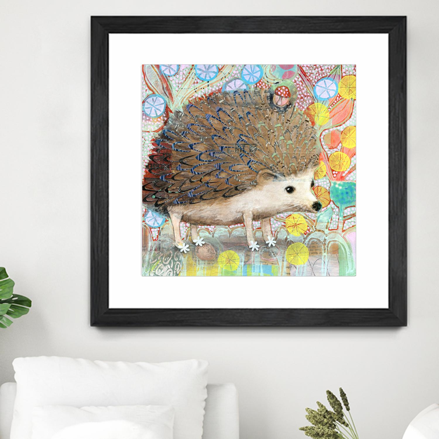 Hedgie by Judy Verhoeven on GIANT ART - multicolor animals; contemporary