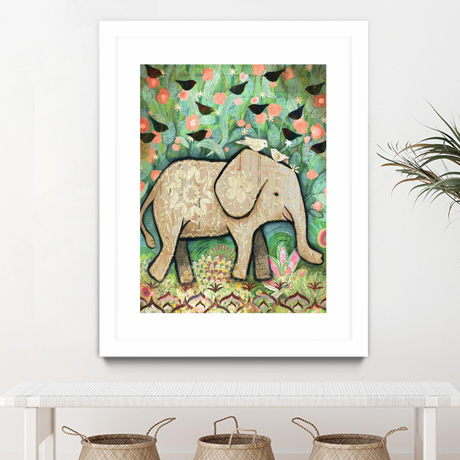 Kiss for Srini by Judy Verhoeven on GIANT ART - multicolor animals; contemporary