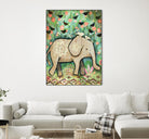 Kiss for Srini by Judy Verhoeven on GIANT ART - multicolor animals; contemporary