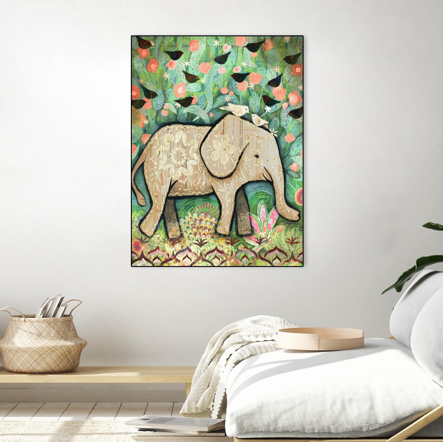 Kiss for Srini by Judy Verhoeven on GIANT ART - multicolor animals; contemporary