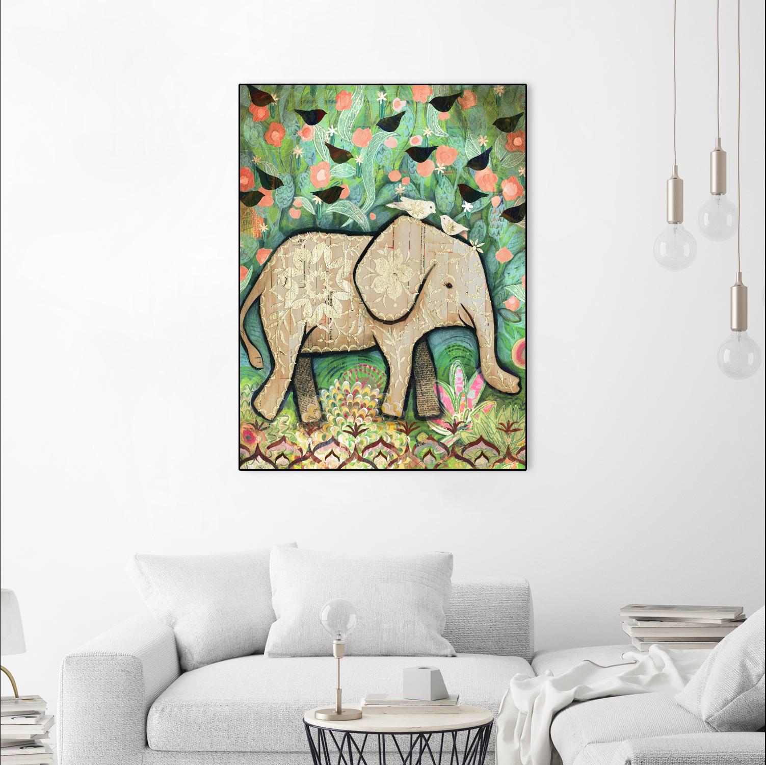 Kiss for Srini by Judy Verhoeven on GIANT ART - multicolor animals; contemporary