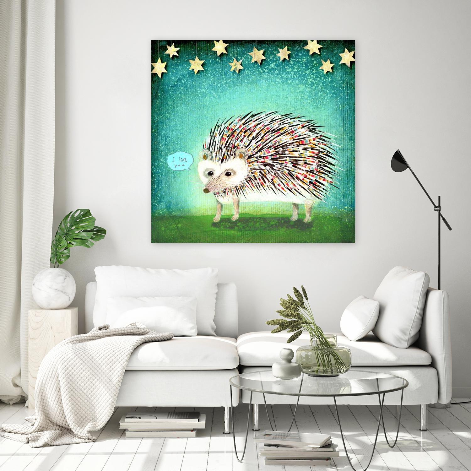 Porcupine for Thomas by Judy Verhoeven on GIANT ART - multicolor animals; contemporary
