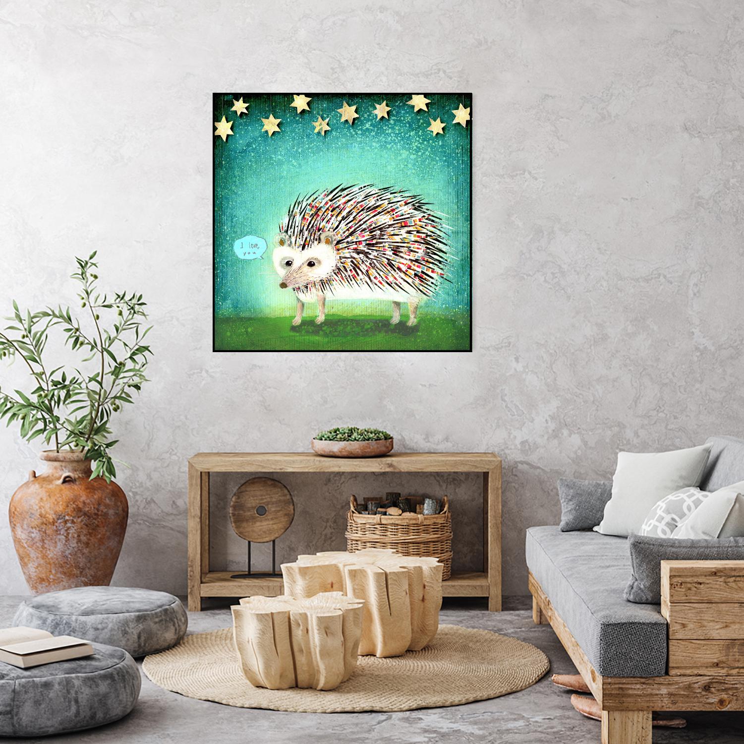 Porcupine for Thomas by Judy Verhoeven on GIANT ART - multicolor animals; contemporary