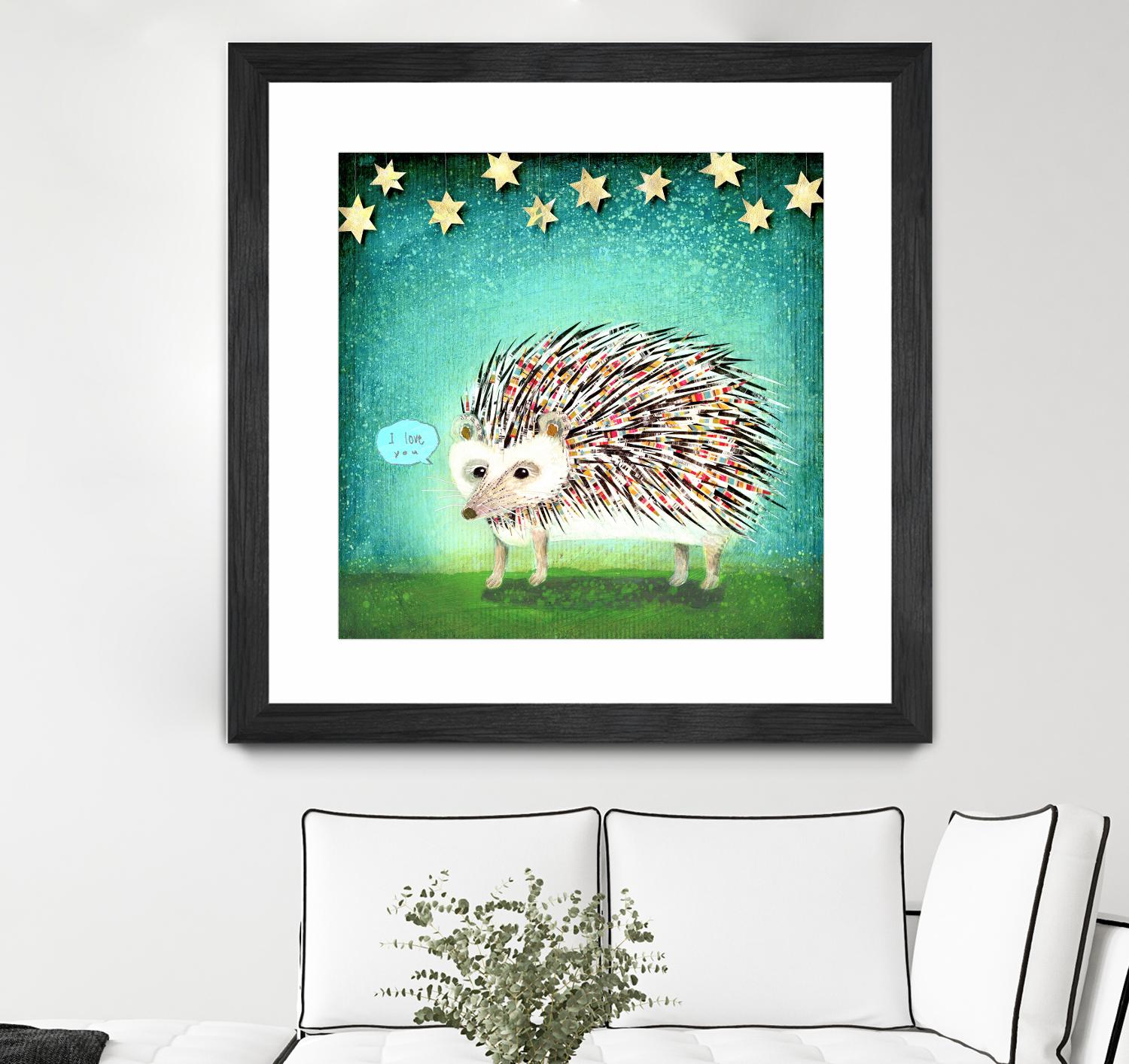 Porcupine for Thomas by Judy Verhoeven on GIANT ART - multicolor animals; contemporary